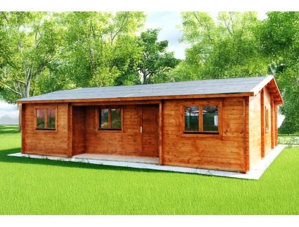 Casa de madera NEREA 72m², 44mm montada en TOLEDO