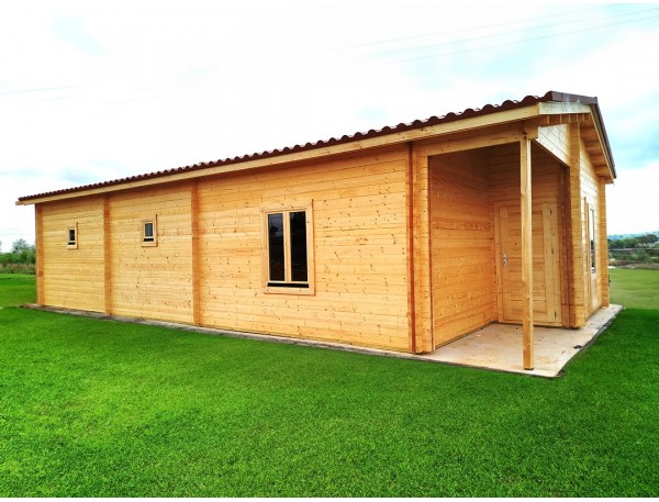 Casa de madera A MEDIDA SEGÚN PLANO, 44-50-55mm montada en BEJA, PORTUGAL