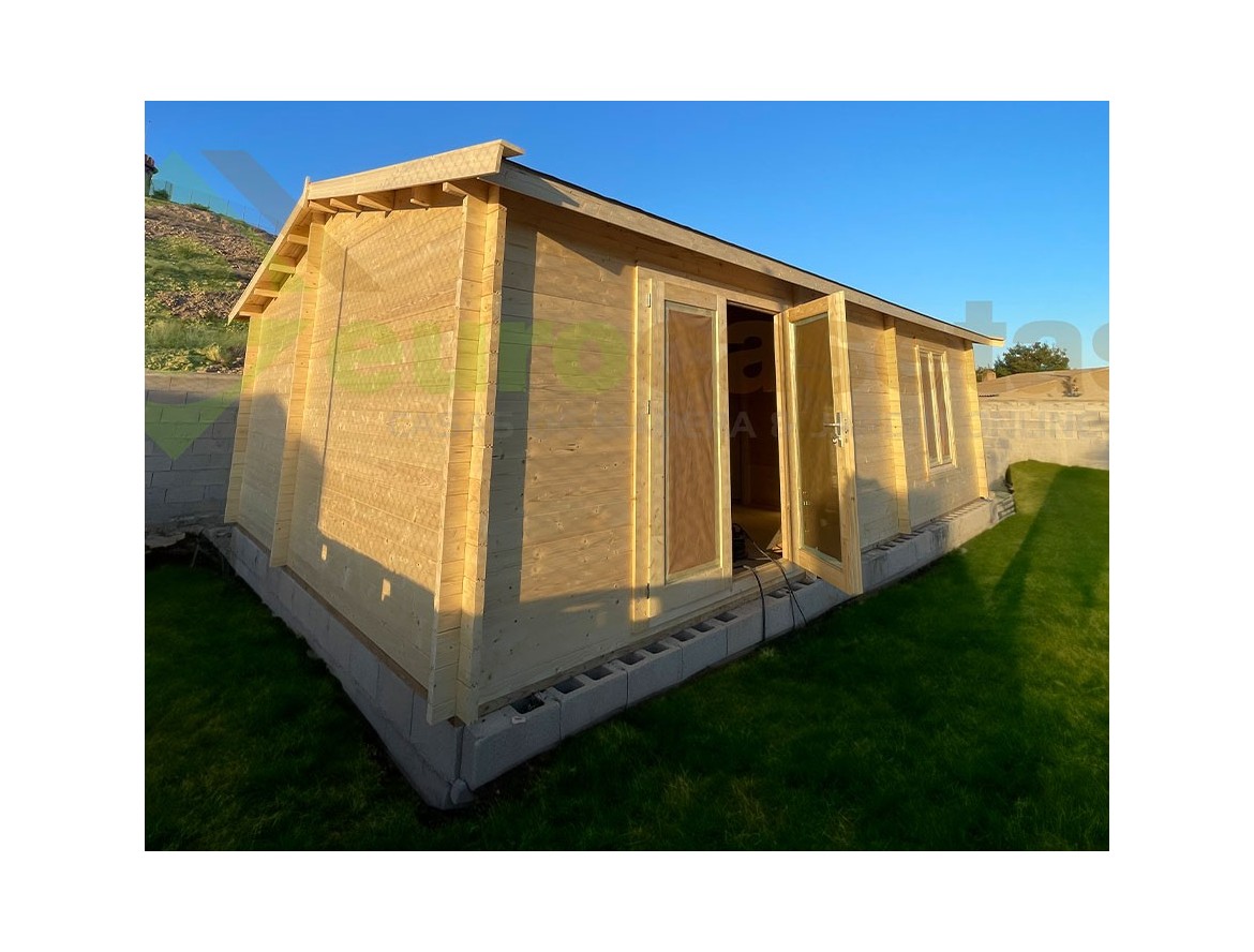 Casa de madera DAIVA 40m² 44mm montada en ALICANTE