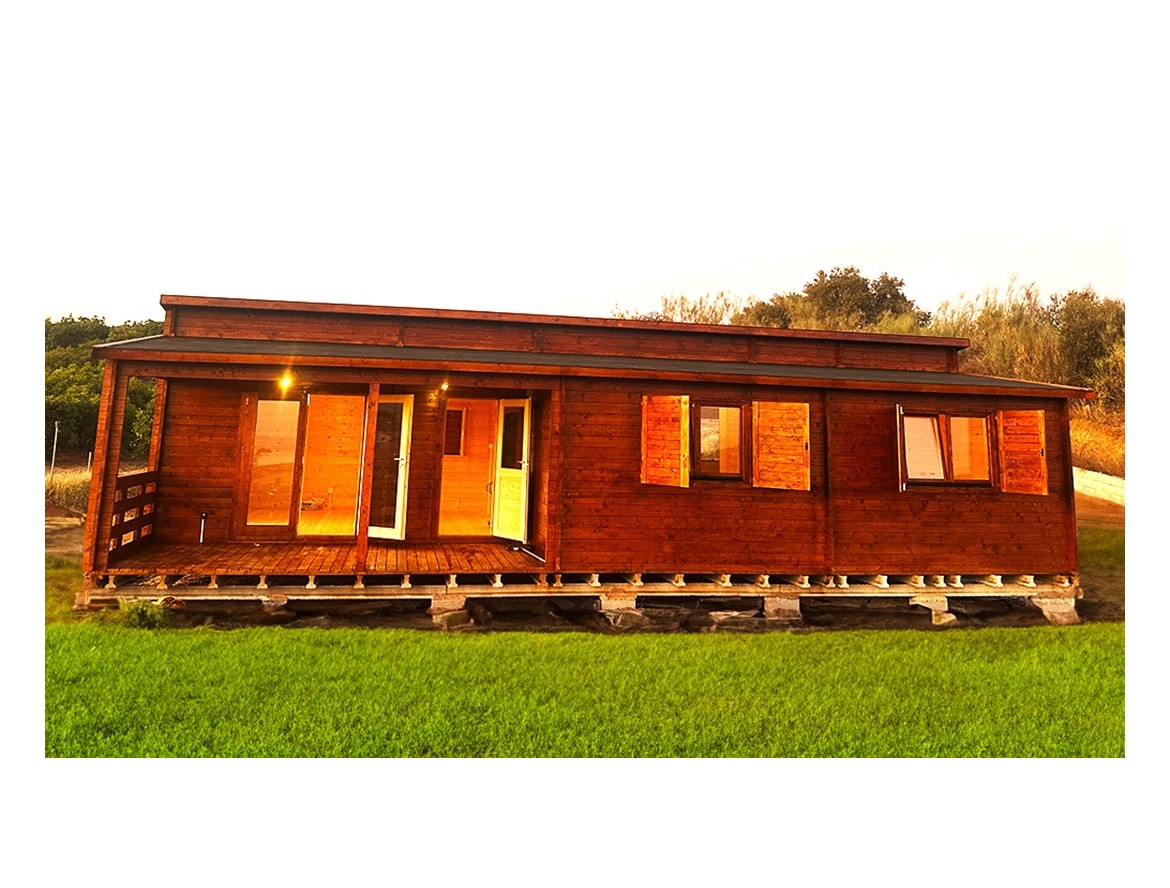 Casa de madera IBERICA de 93,5?², 44mm según plano en Almayate Alto, MÁLAGA