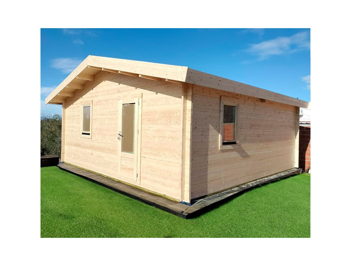 Casa de madera JULIA 36m² 44mm montada en TURÍS