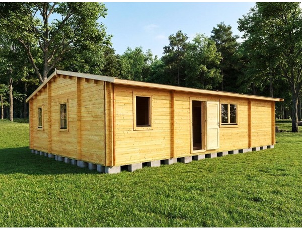 Casa de madera RADO TWINSKIN 72m², 44-50-44mm