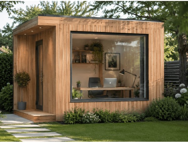 OFICINA EN EL JARDÍN: CÓMO TRANSFORMAR UNA CASETA DE MADERA EN TU HOME OFFICE
