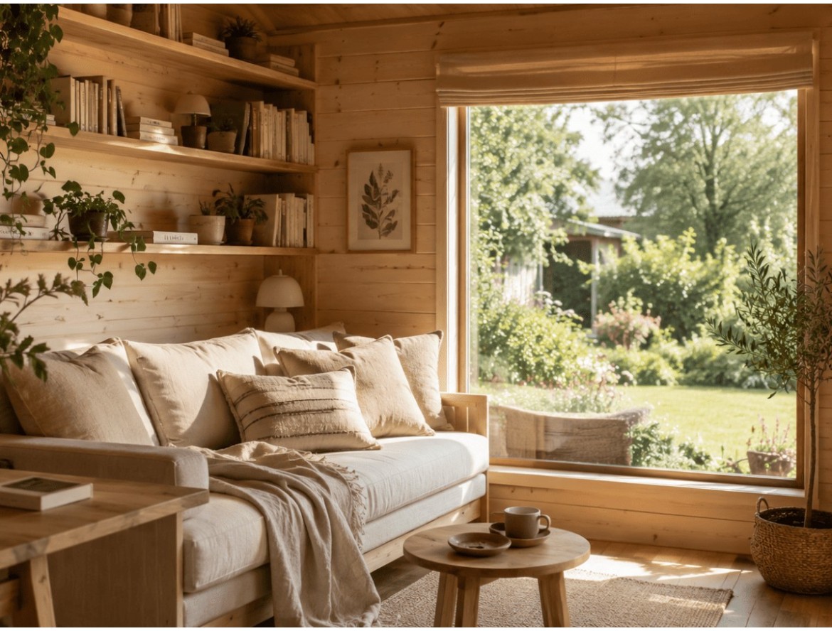 10 IDEAS PARA DECORAR EL INTERIOR DE UNA CASETA DE MADERA Y CONVERTIRLA EN TU ESPACIO FAVORITO