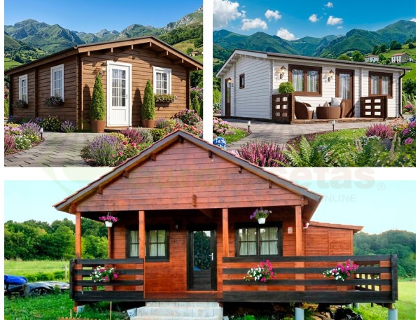 Casas de madera en oferta hasta el 31 de julio: ASTI, BERTA y HAKAN PLUS