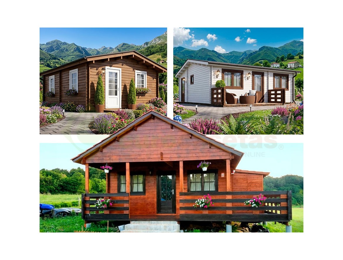 Casas de madera en oferta hasta el 31 de julio: ASTI, BERTA y HAKAN PLUS