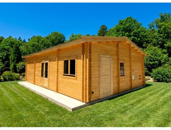Casa de madera RADO CTE 74m2, 44-140-44mm montada en EL CATLLAR, TARRAGONA