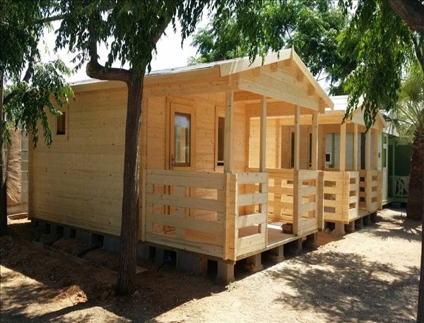 Montaje casetas de madera Roy (4x6 + terraza), 44mm en Castellón